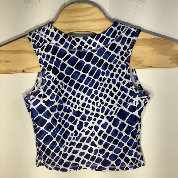The Bubble Womens Lexi Crop Tank‎ Top Blue Size Medium NWT - Picture 3 of 9